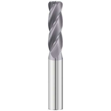 FULLERTON TOOL 4-Flute - 30° Helix - 3200 GP End Mills, TIALN, RH Spiral, Corner Radius, Extra-Long, 3/4 31898